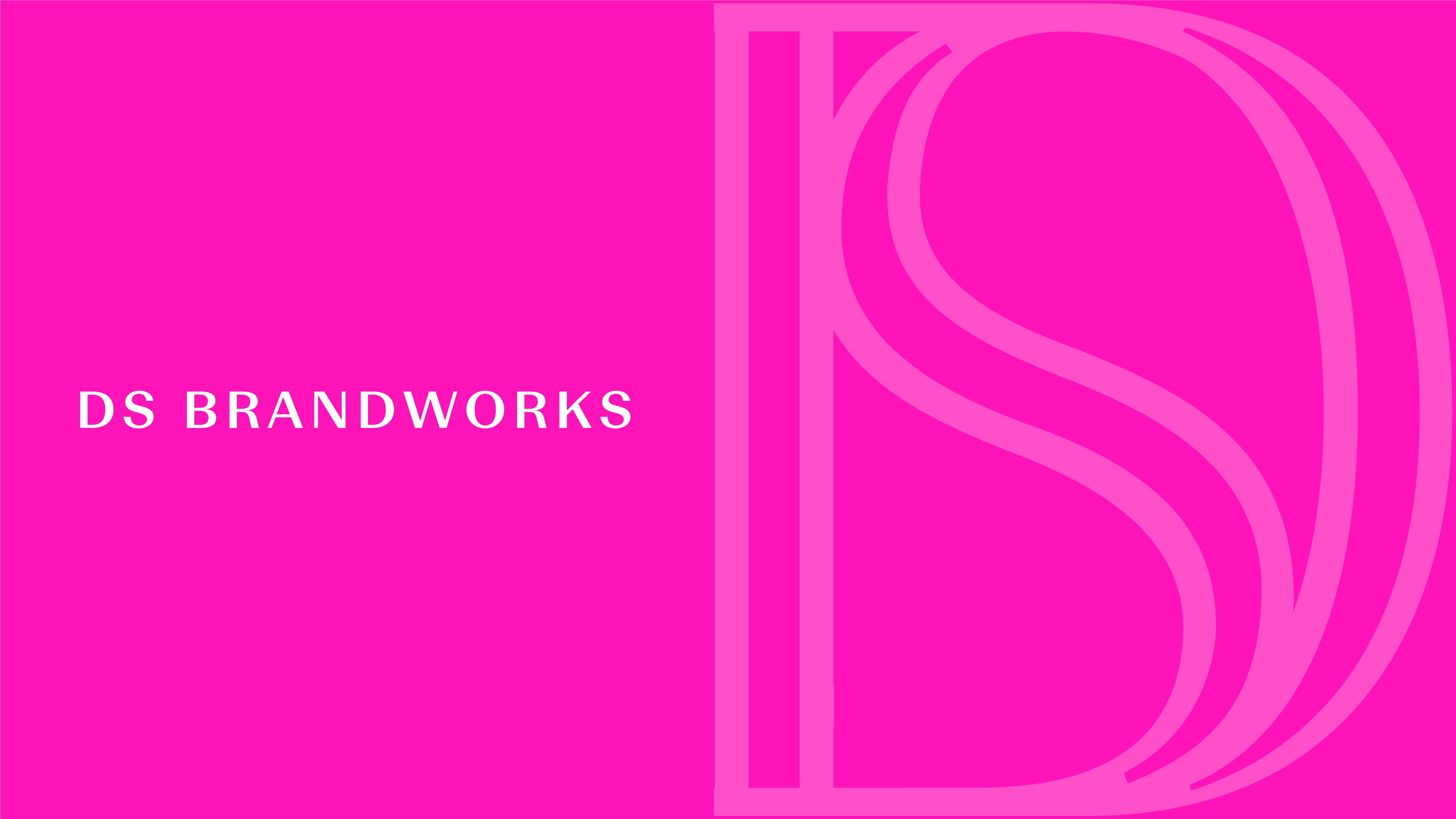 DS Brandworks identity — magenta